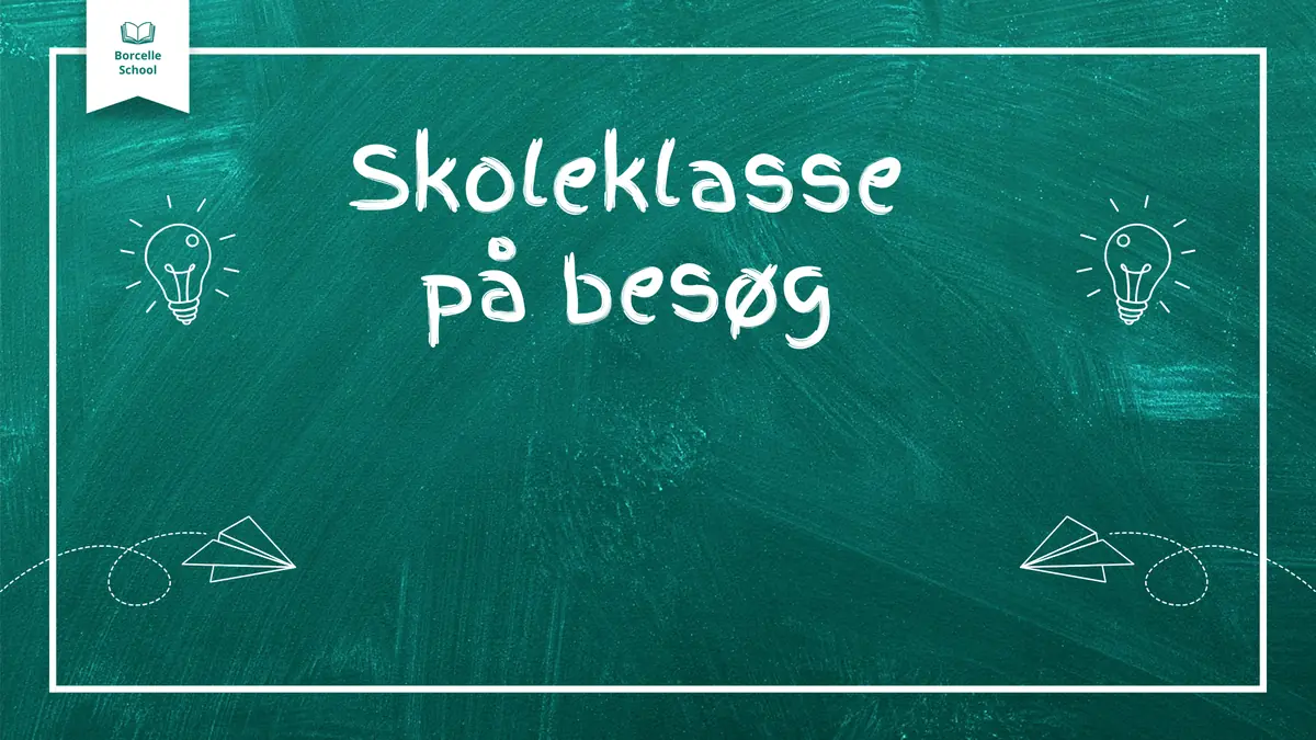 Skoleklasse på besøg — Tranbjerg Bibliotek, Tranbjerg J