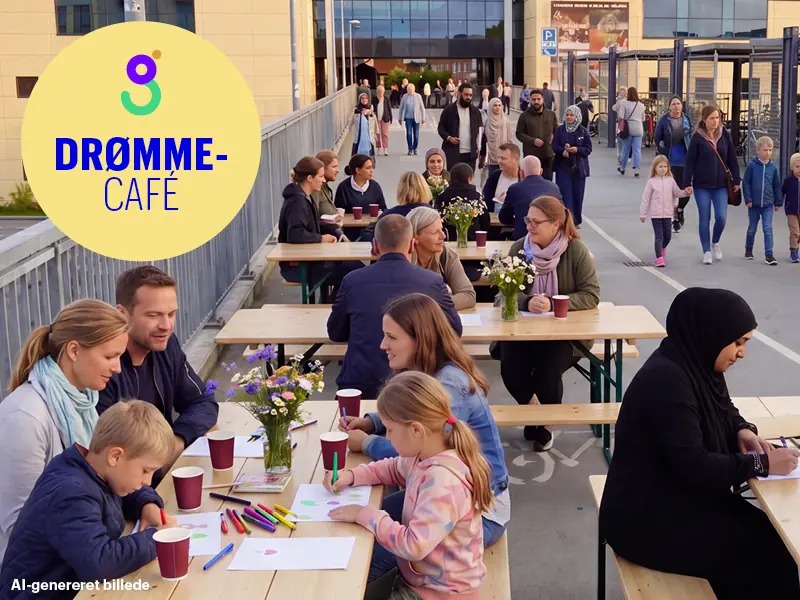 Drømmecafé – Sæt dit præg på fremtidens Hundige — Greve Bibliotek, Greve