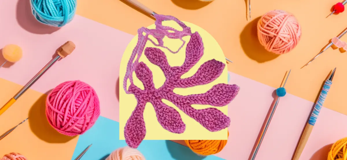 Workshop: Freeform strik med blomster og blade — Brønshøj Kulturhus, København