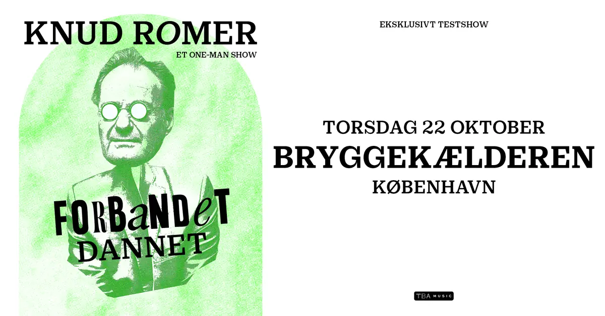 Forbandet dannet Et nyt one-man show med Knud Romer — Bryggekælderen, København