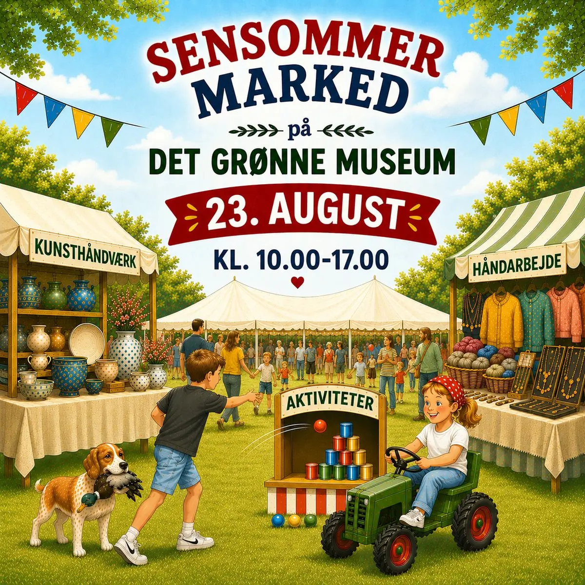Sensommermarked på Det Grønne Museum — Det Grønne Museum, Auning