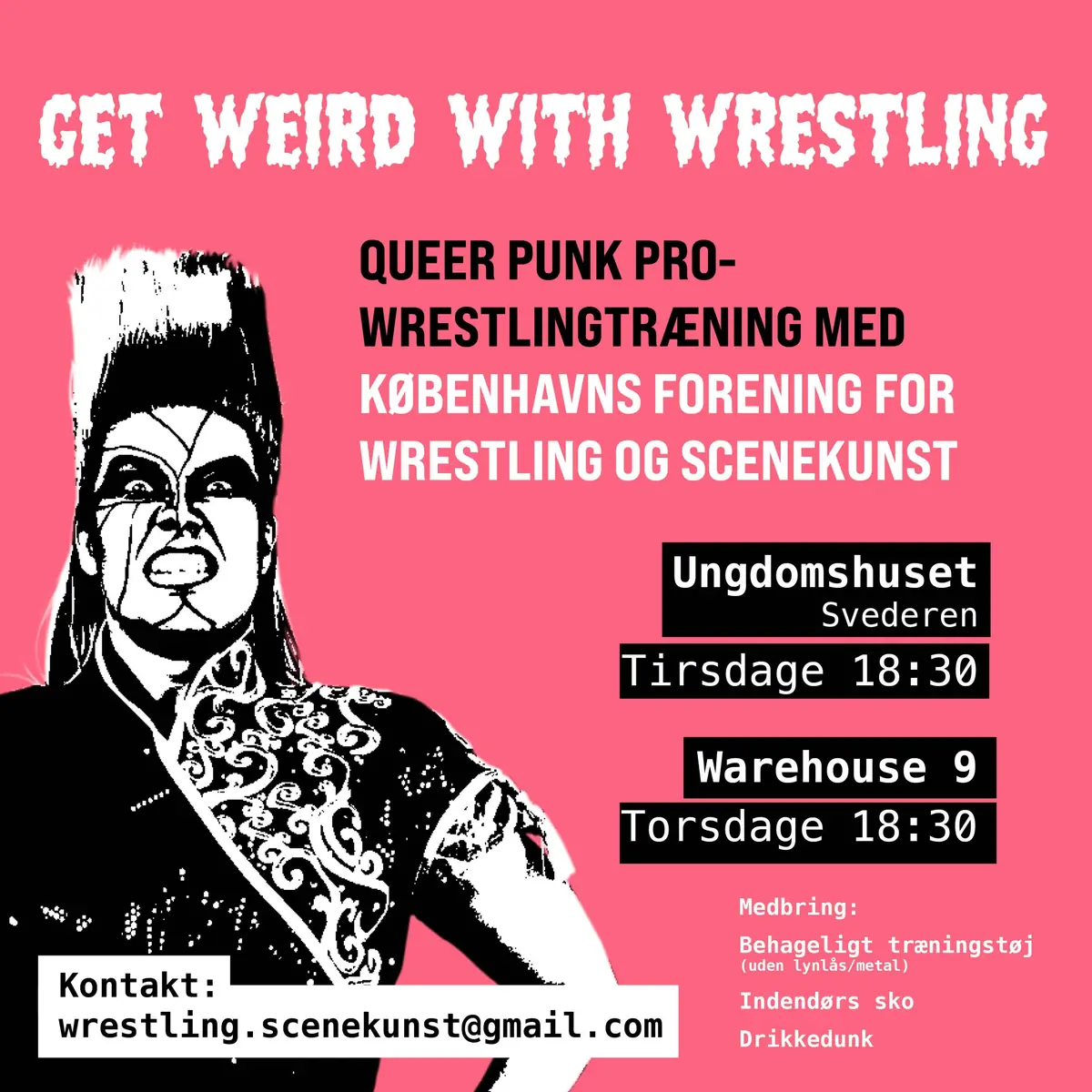 Get Weird With Wrestling – Qspace workshop — Warehouse9, København