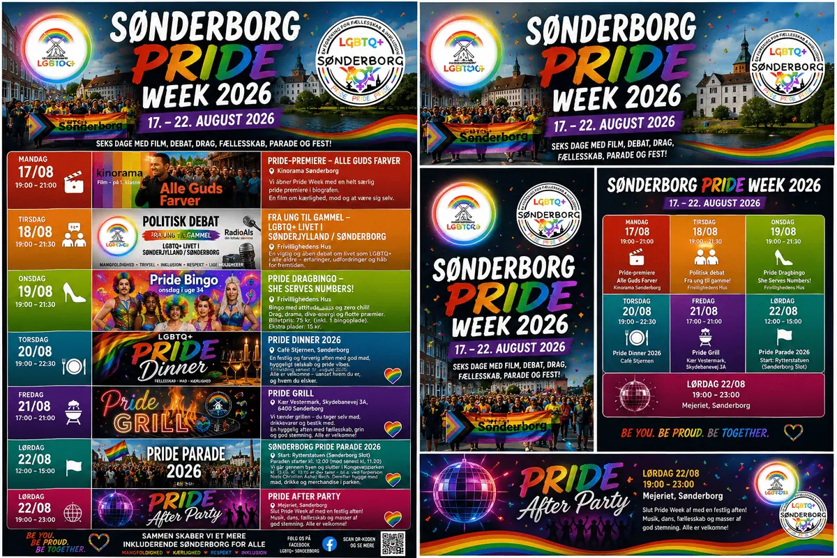 Pride Uge 2026 — Frivillighedens Hus i Sønderborg, Sønderborg