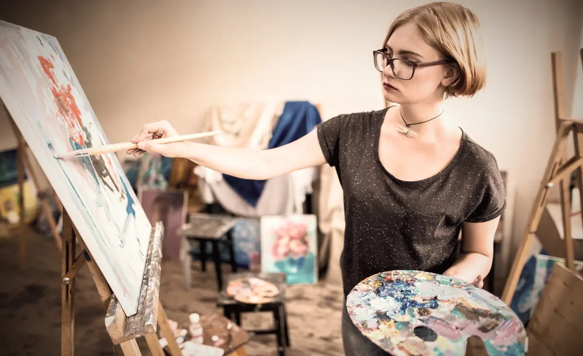 1-day beginner painting course at Sønderjyllands Kunstskole — Sønderjyllands Kunstskole, Sønderborg