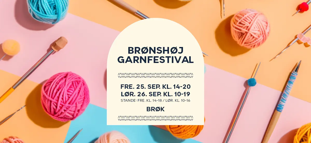 Brønshøj Garnfestival 2026 — Brønshøj Kulturhus, København