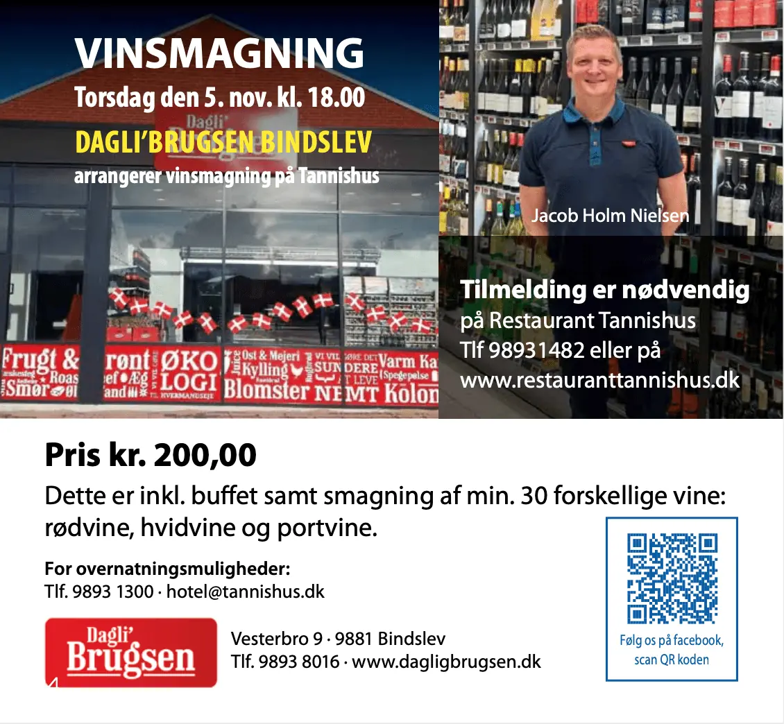 Vinsmagning — Restaurant Tannishus, Bindslev