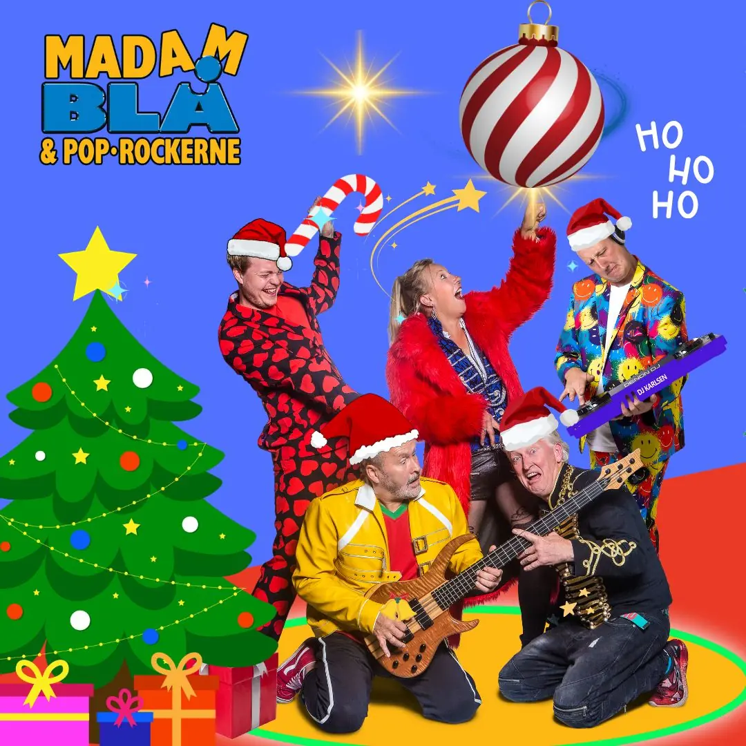 Madam blå og pop*rockerne – Julefrokost med livemusik og fri bar — Polyfonen, Varde