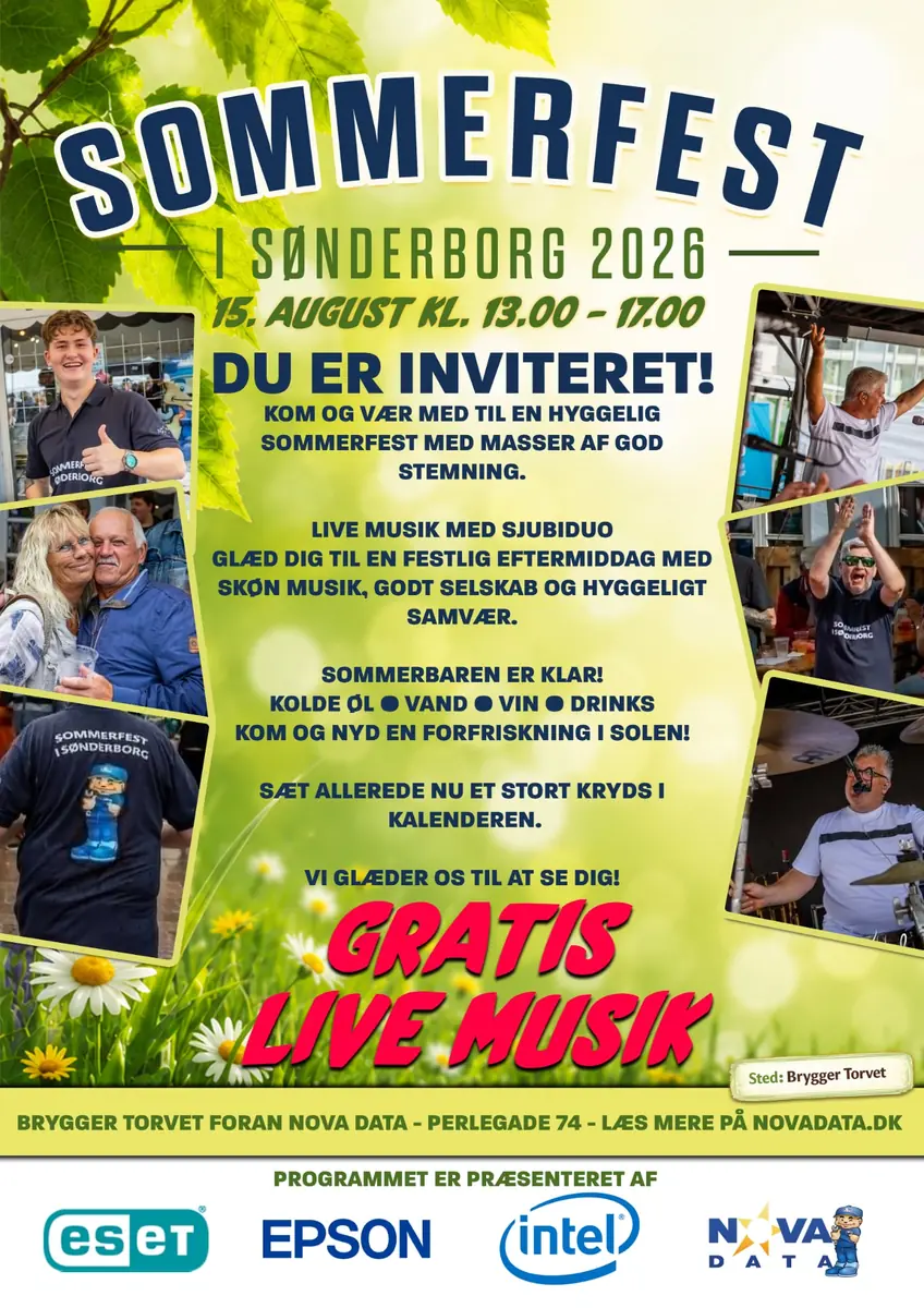 Sommerfest i Sønderborg 2026 — Bryggertorvet, Sønderborg