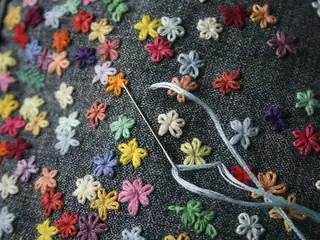 We Embroider Together at Trekanten