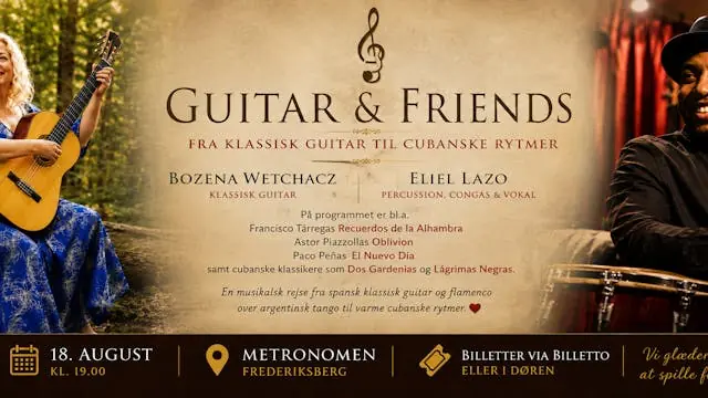 Guitar & Friends koncert — Metronomen, Frederiksberg