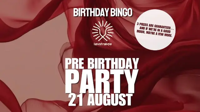 Løvstræde Birthday Music Bingo — Løvstræde, Copenhagen