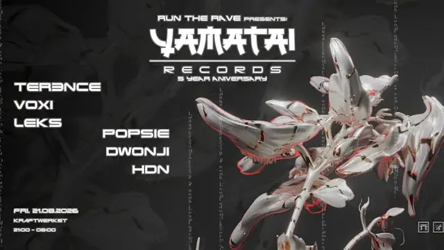 RUN THE RAVE presents: Yamatai Records (5 year anniversary) — UnderWerket, Copenhagen