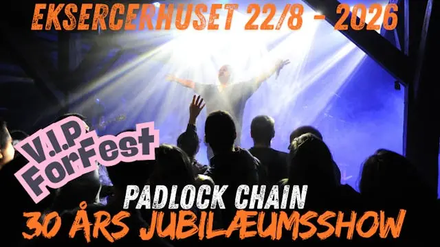 PADLOCK CHAIN 30 ÅR – PERLEBRYLLUP! — Eksercerhuset, Fredericia