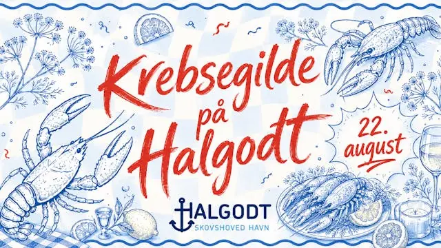 Krebsegilde på Halgodt — Halgodt, Charlottenlund