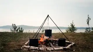 Bonfire Cooking in Nature