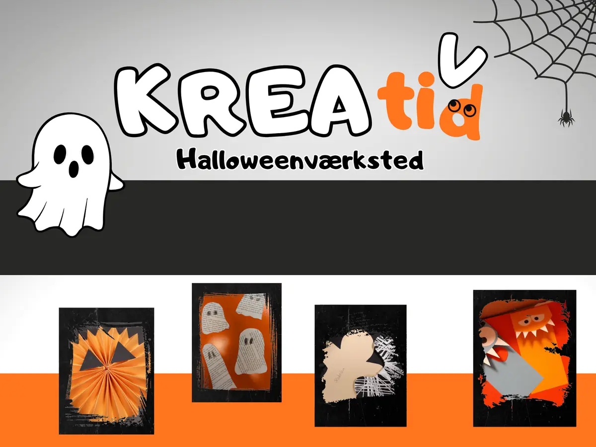 KREAtid Halloweenværk-sted på Holluf Pile Bibliotek — Holluf Pile Bibliotek, Odense