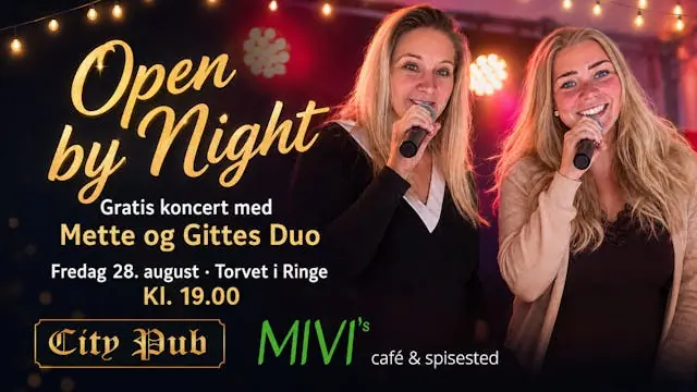 KÆMPE OPEN BY NIGHT-FEST PÅ TORVET — Torvet, Ringe