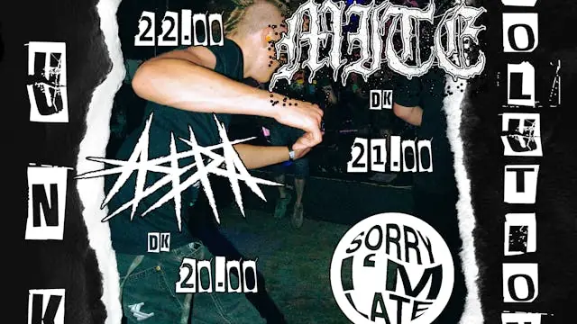 PUNK EVOLUTION: MITE, ASERA, Sorry I'm Late — Kulturkiosken, Viborg