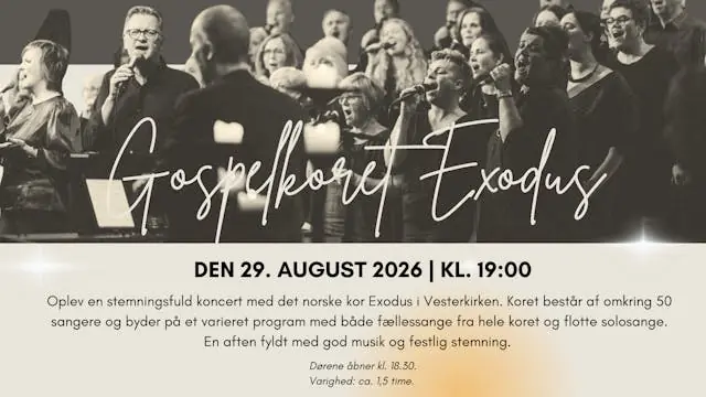 Gospelkoncert Exodus — Vesterkirken, Stenum