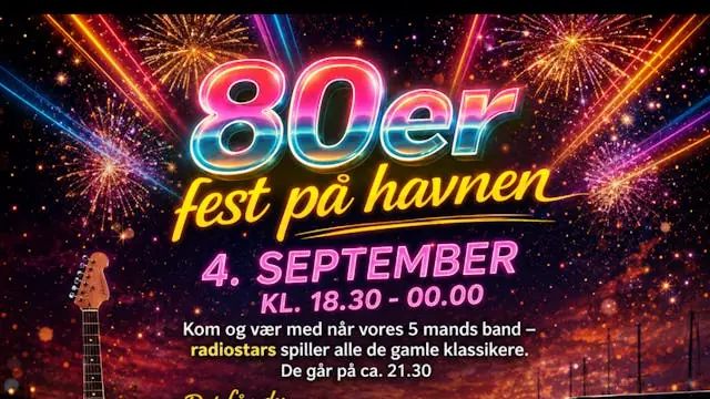 80ér fest på Havnen — Restaurant Kastrup strandpark, Kastrup