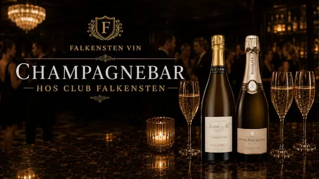 Champagnebar hos Falkensten Vin — Falkensten Vin, Frederikssund