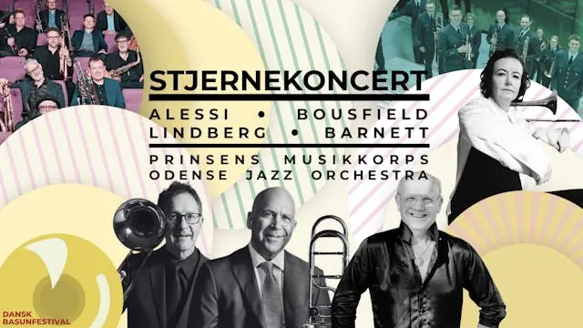 STJERNEKONCERT // Alessi, Bousfield, Lindberg, Barnett // Prinsens Musikkorps, Odense Jazz Orchestra — Odense Koncerthus, Odense