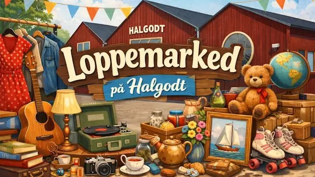 Loppemarked standplads - 6. September. — Halgodt, Charlottenlund