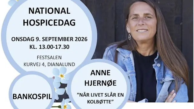 National Hospicedag med Anne Hjernøe — Den Store Festsal, Dianalund