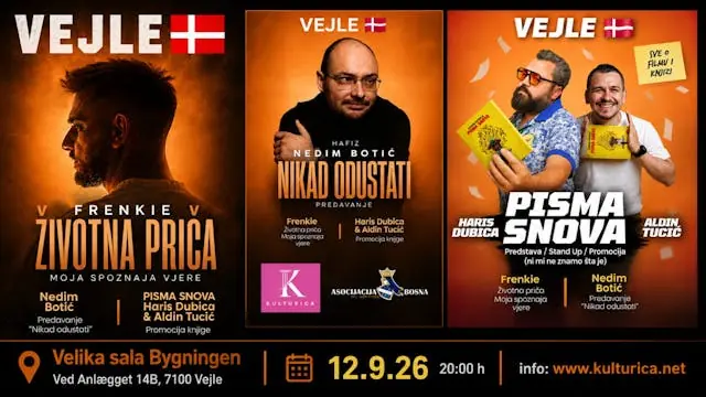 Pisma Snova: Životne Priče; Frenkie, Nedim Botić, Aldin Tucić & Haris Dubica — Bygningen Vejle, Vejle