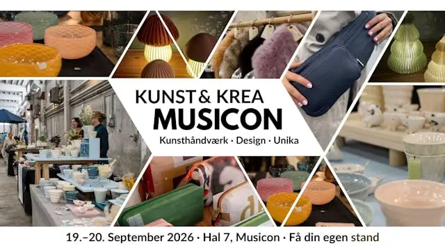 Kunst & Krea Musicon Efterår — Musicon Hal 7, Roskilde