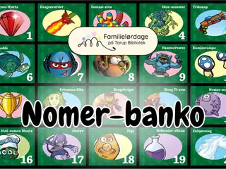 FAMILIELØRDAG: Nomer-banko