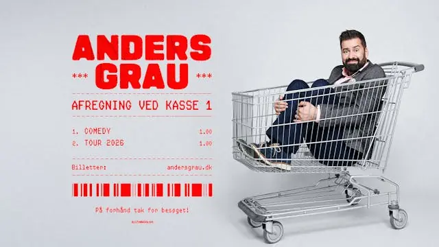 ANDERS GRAU – AFREGNING VED KASSE 1 — Comedy ZOO, København