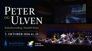 Peter og Ulven. Balletforestilling med orgelakkompagnement.