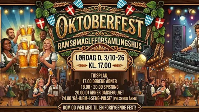 Oktoberfest in Ramsømagle! — Ramsømagle Forsamlingshus, Gadstrup