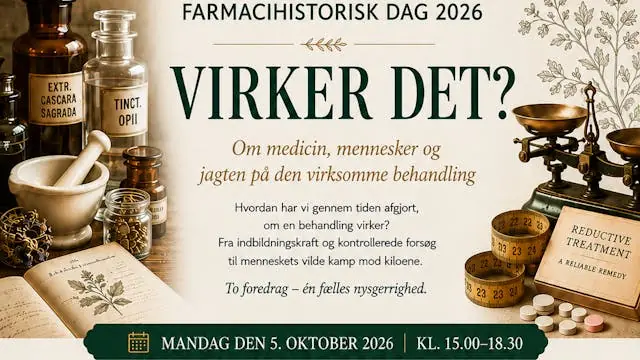 Farmacihistoriskdag26 — Dansk Farmacihistorisk Fond, Hillerød