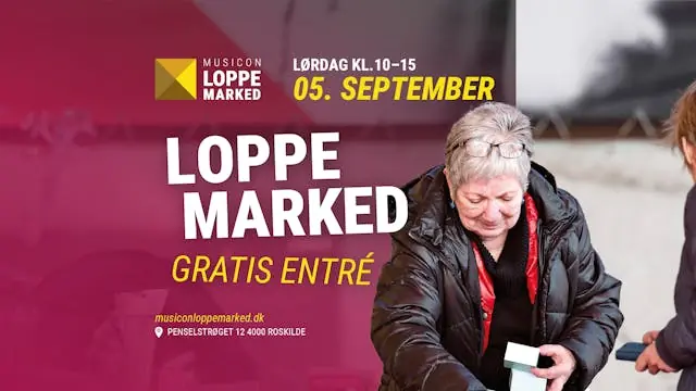 Musicon Loppemarked 10. oktober (Inderdørs) — Hal 7, Roskilde