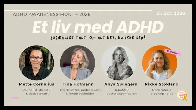 A Life with ADHD - (L)ovingly Spoken: A Conversation About What You Don't See — Kulturmaskinen - Frølageret, Odense