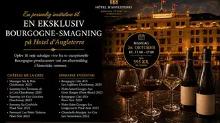Exclusive Hotel d'Angleterre Wine Tasting Event