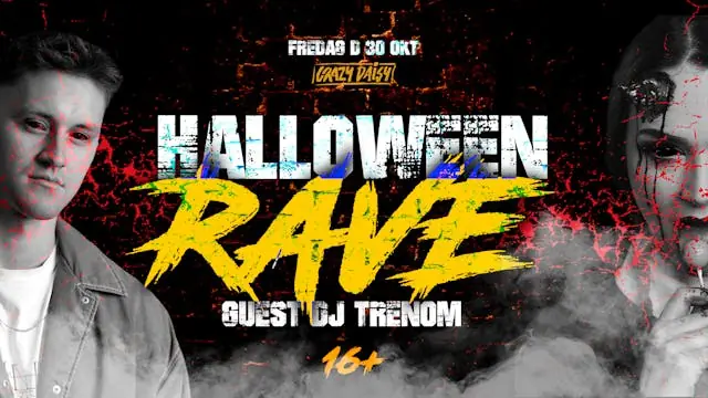 HALLOWEEN RAVE m/ TRENOM GUEST // 30 OKT // 16+ // VEJEN — Crazy Daisy Vejen, Vejen