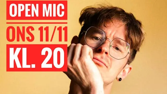 Open Mic Comedy at 28 Live in Roskilde (18+) - Hosted by Rasmus Kramer — 28 Live, Roskilde