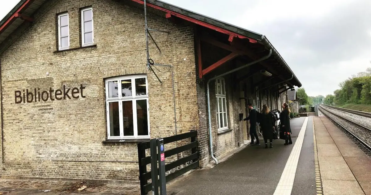 Biblioteket på Lejre Station