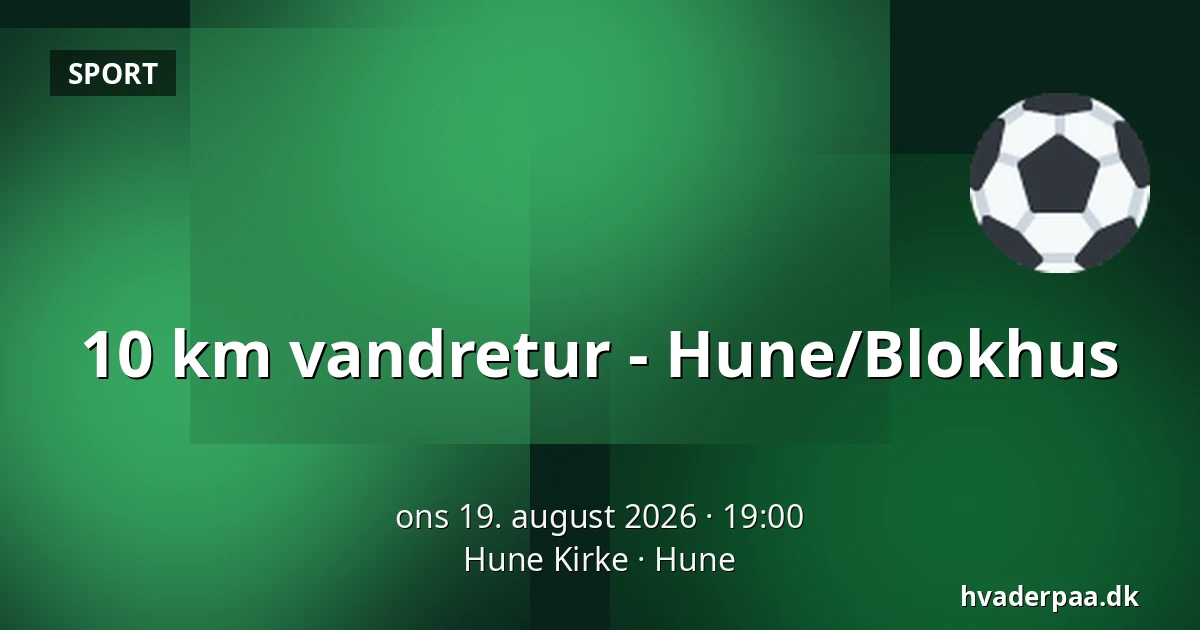 10 km vandretur - Hune/Blokhus — Hune Kirke, Hune