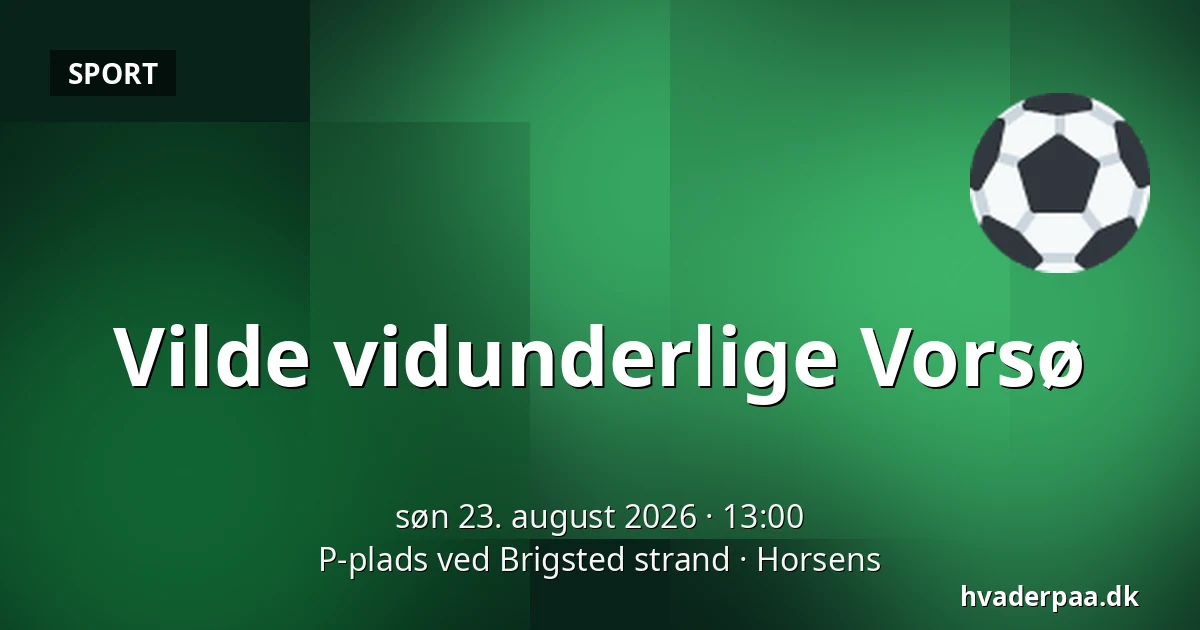 Vilde vidunderlige Vorsø — P-plads ved Brigsted strand, Horsens