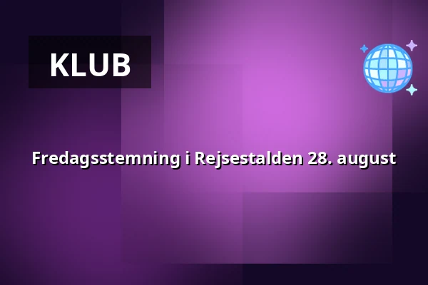 Fredagsstemning i Rejsestalden 28. august — Kulturhuset Rejsestalden, Jægerspris