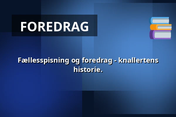 Fællesspisning og foredrag - knallertens historie. — Jorløse Forsamlingshus, Svebølle