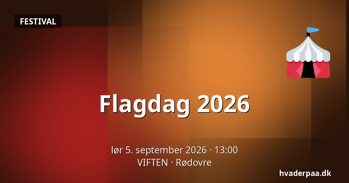 Flagdag 2026 — VIFTEN, Rødovre
