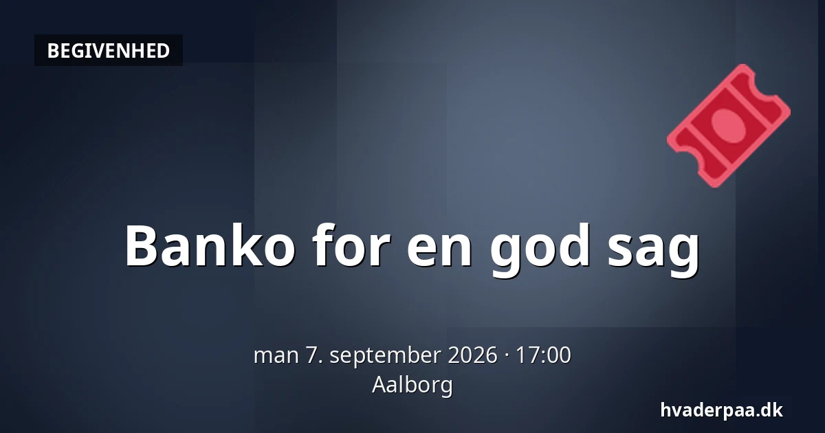 Banko for en god sag — Aalborg