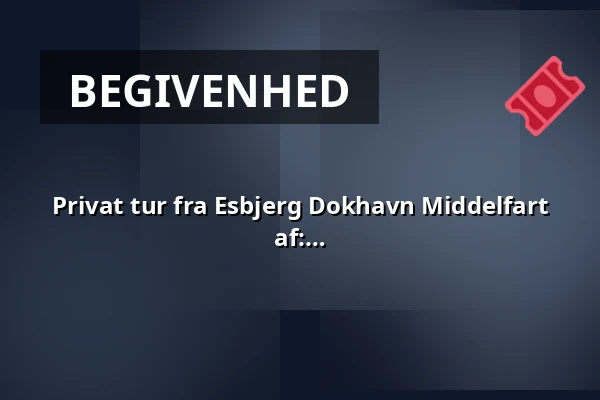 Privat tur fra Esbjerg Dokhavn Middelfart Værft, samsejles med M/S Martha. Sejles af: — Dokhavnen Esbjerg, Esbjerg