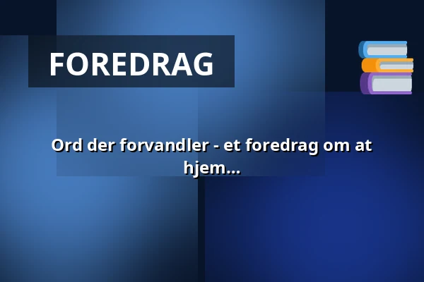 Ord der forvandler - et foredrag om at skrive sit liv ind i lys og hente sin kraft hjem — Øregårdssalen, Hellerup