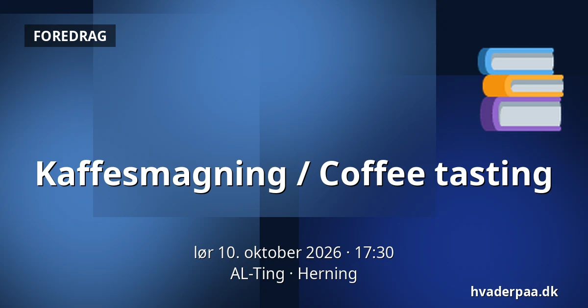 Kaffesmagning / Coffee tasting — AL-Ting, Herning